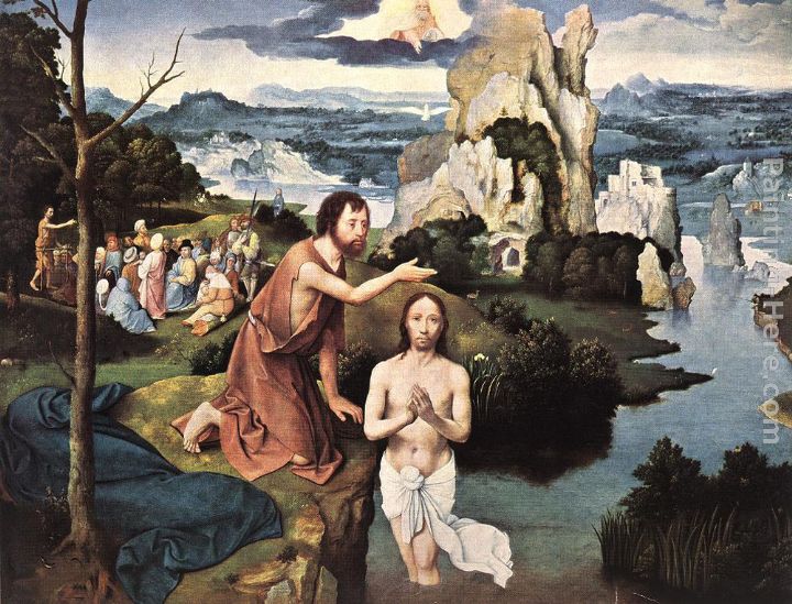 Baptism of Christ painting - Joachim Patenier Baptism of Christ art painting